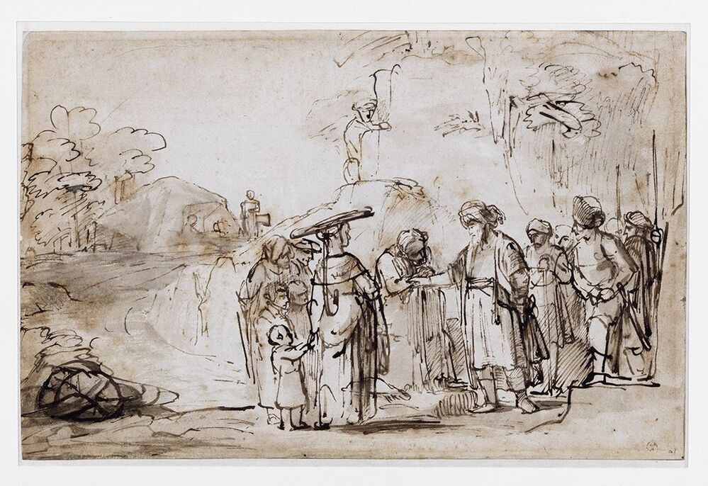 Scène uit het oude testament