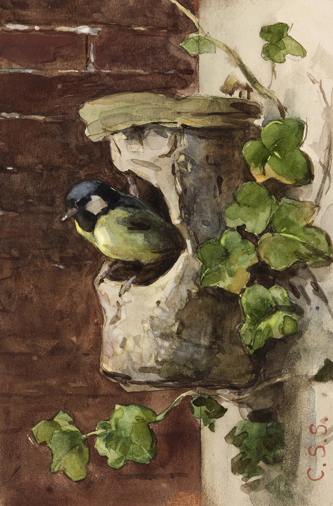 Vogelnestje (uit Album Amicorum Mesdag)