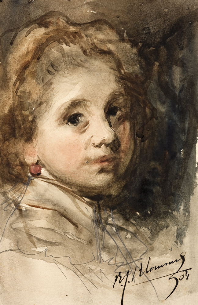 Kinderkopje (uit Album Amicorum Mesdag)