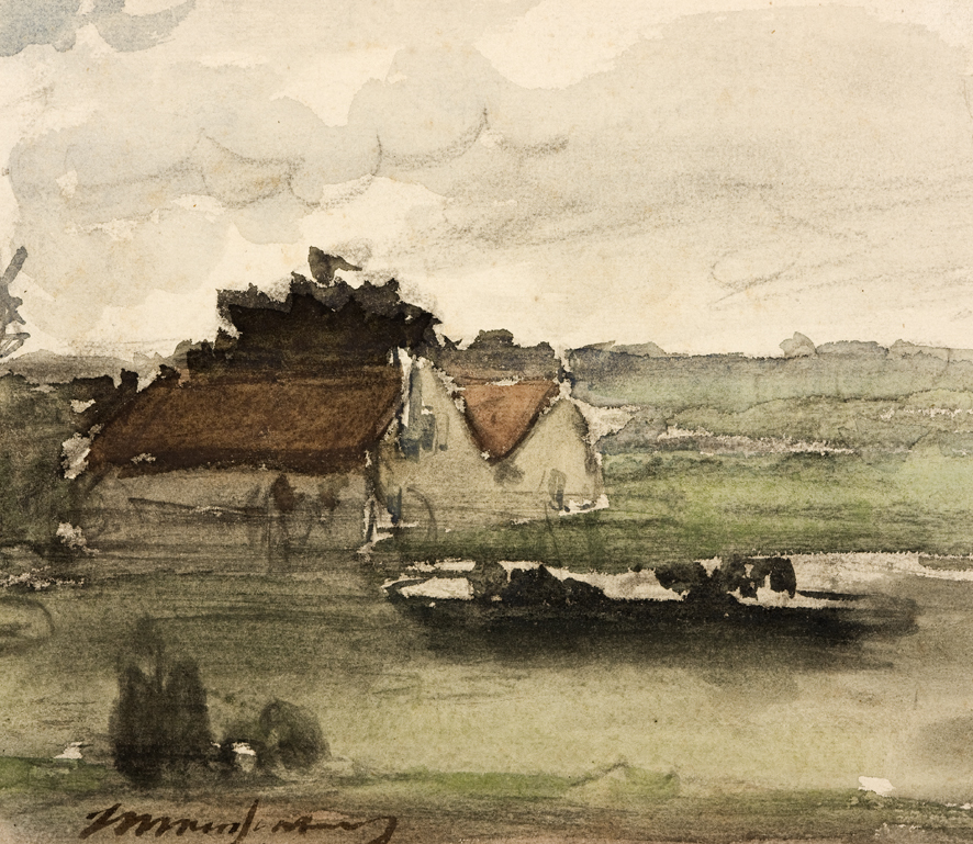 Boerderij aan het water (uit Album Amicorum Mesdag)