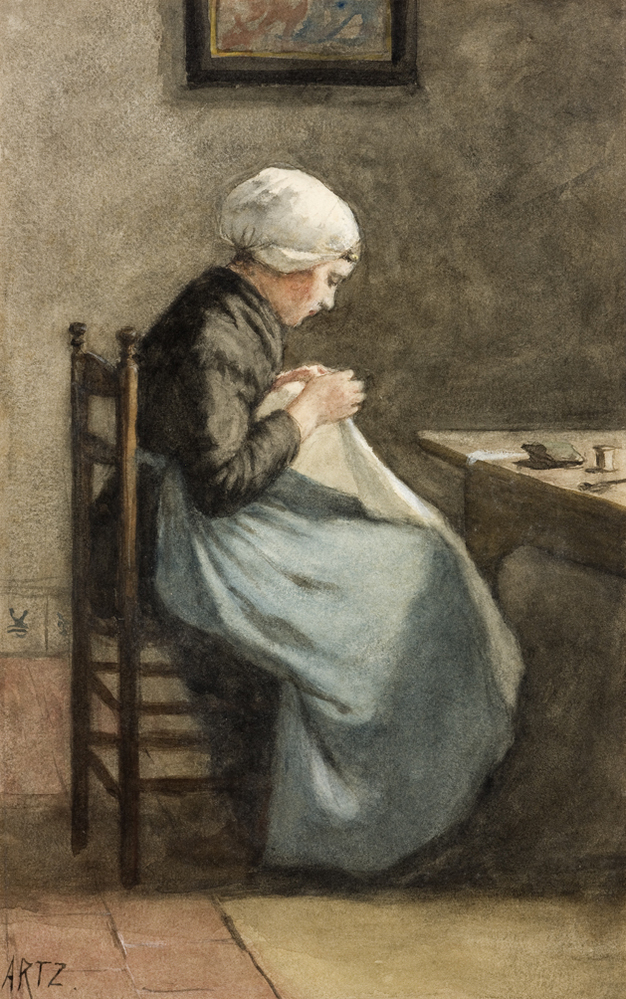 Naaistertje (uit Album Amicorum Mesdag)