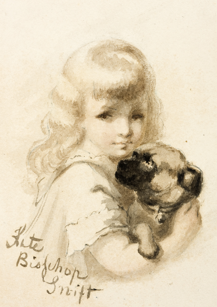 Meisje met hond (uit Album Amicorum Mesdag)