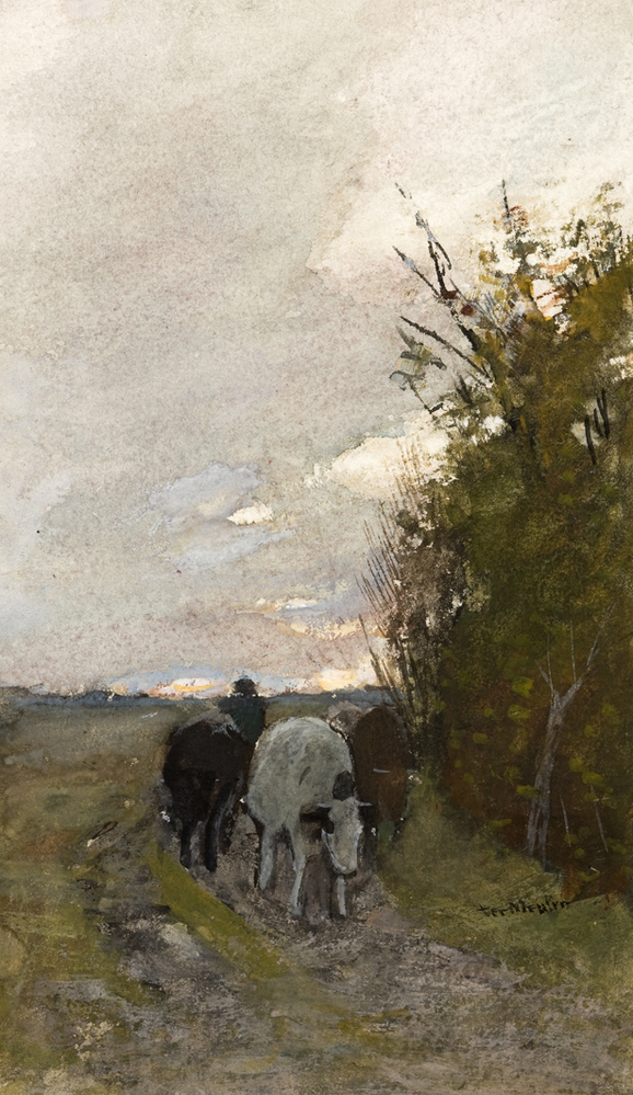 Landschap met koeien (uit Album Amicorum Mesdag)