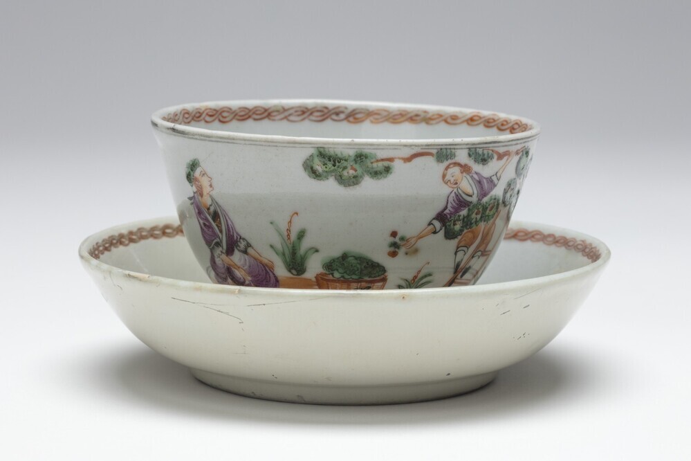 Kop en schotel 'de Appelplukker'