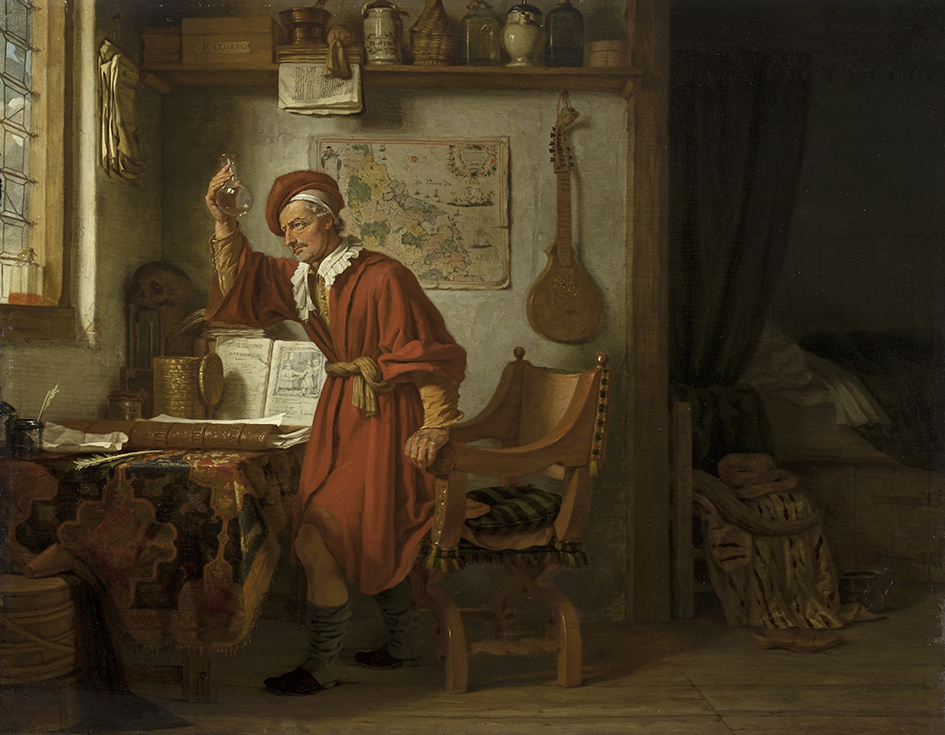 Een geleerde in zijn kamer