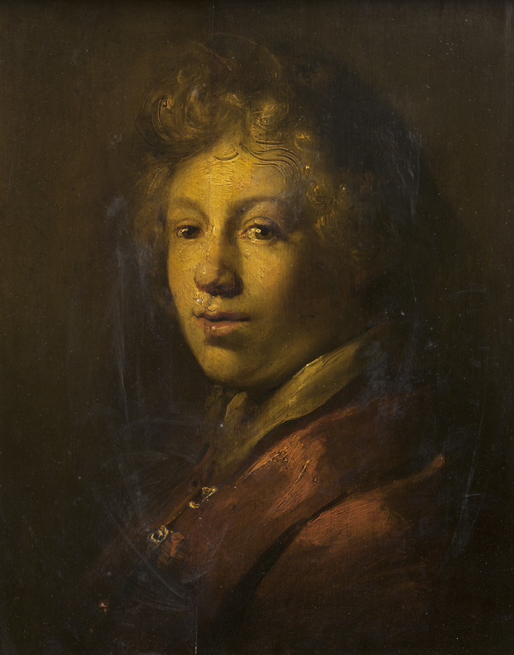 Rembrandt met rode mantel