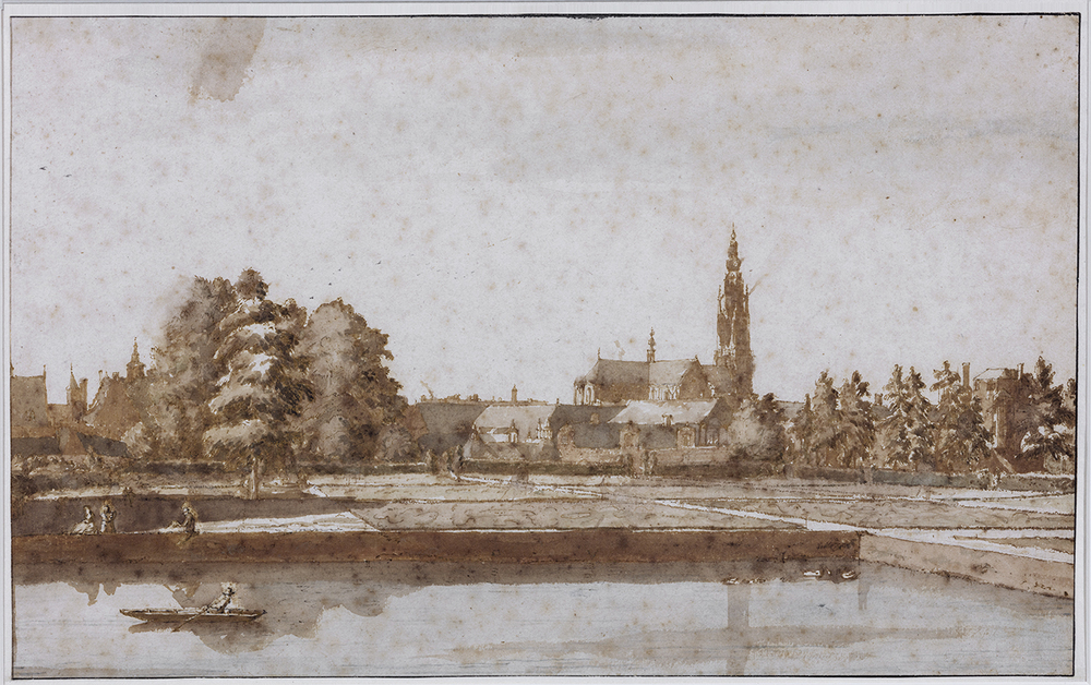 Gezicht op de Valkenbergh te Breda