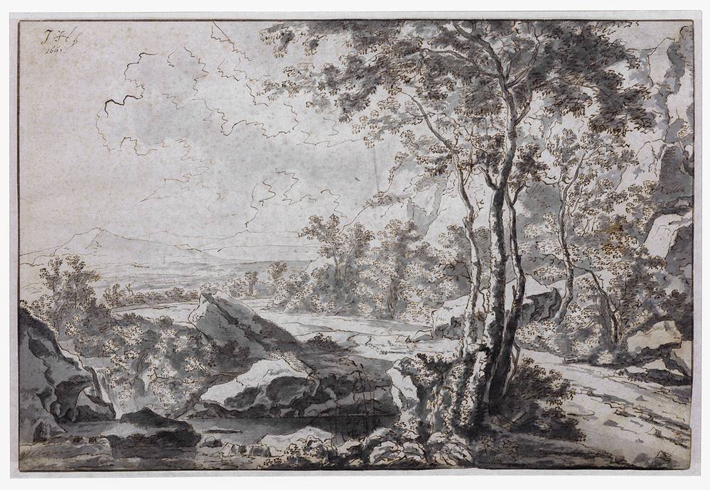 Italiaans landschap naar Jan Both