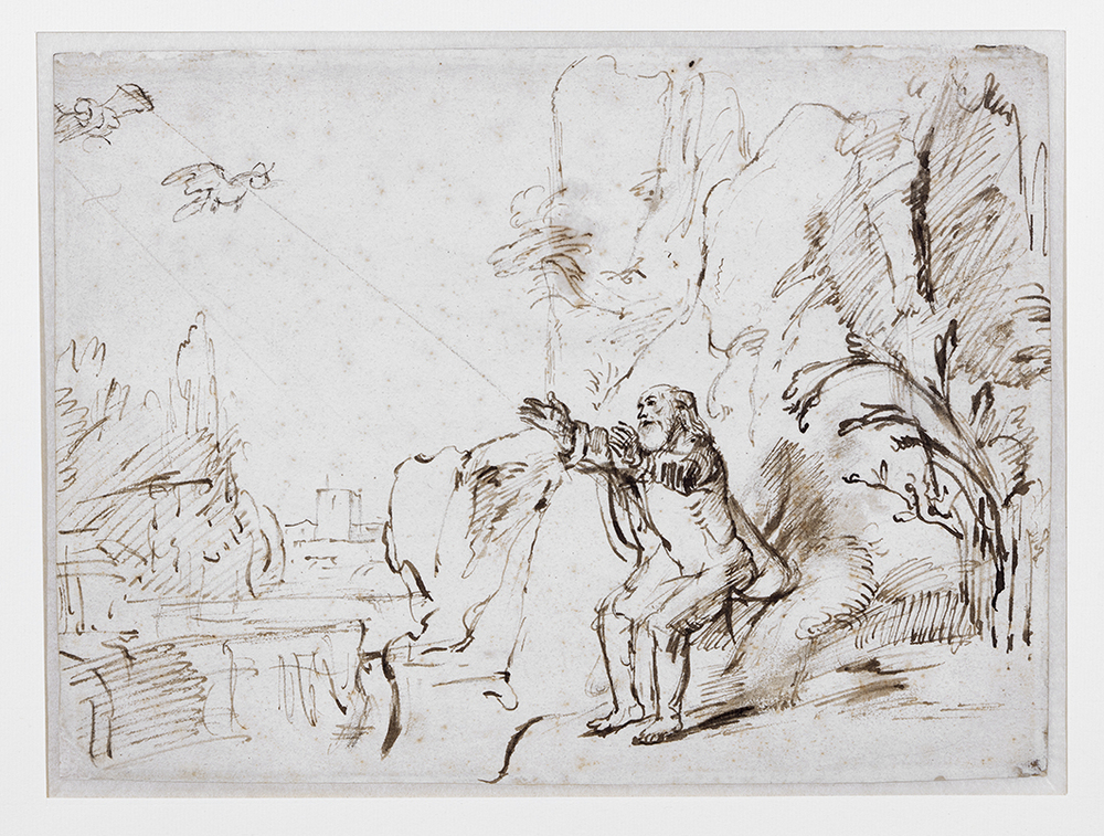 Elia door de raven gespijzigd