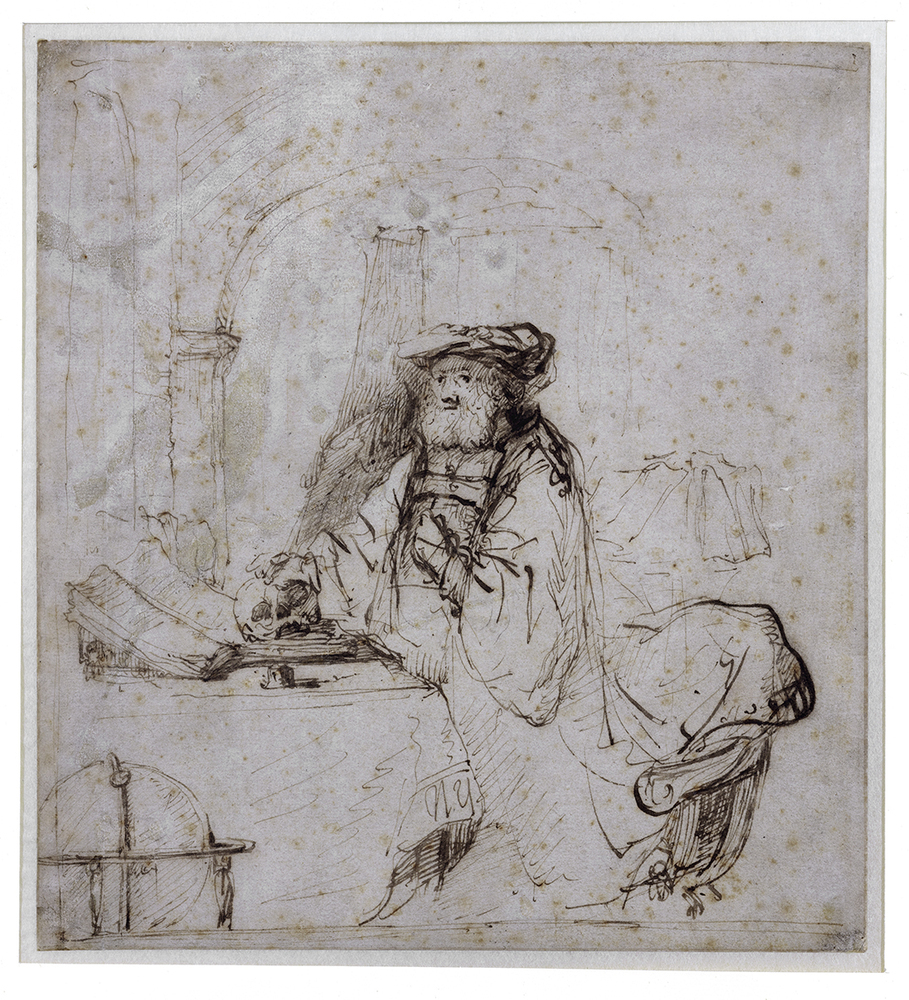 Geleerde in zijn studeerkamer