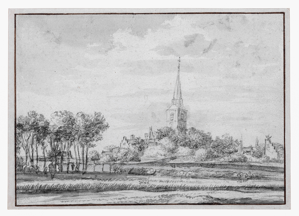 Gezicht op Rijnsburg