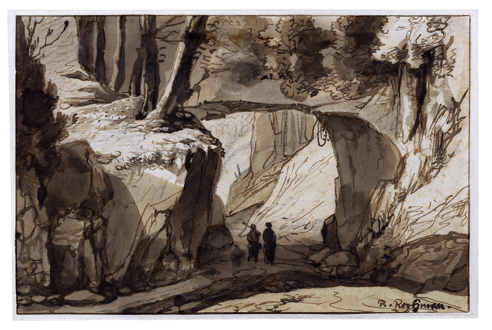 Landschap met rotspoort