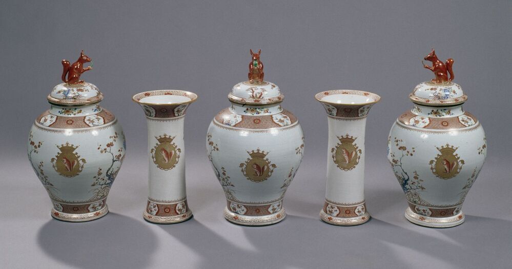 Kaststel met familiewapen Sichterman