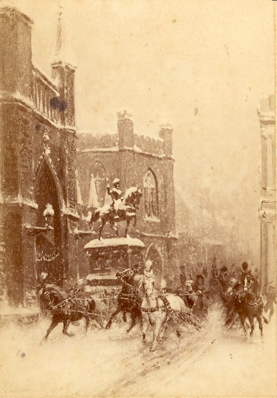 Arrewedstrijd (foto van schilderij van Otto Eerelman, uit album)