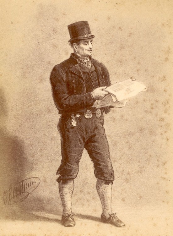 Man in klederdracht (foto van schilderij van Otto Eerelman, uit album)