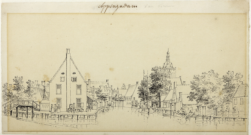 Gezicht op het diep te Appingedam