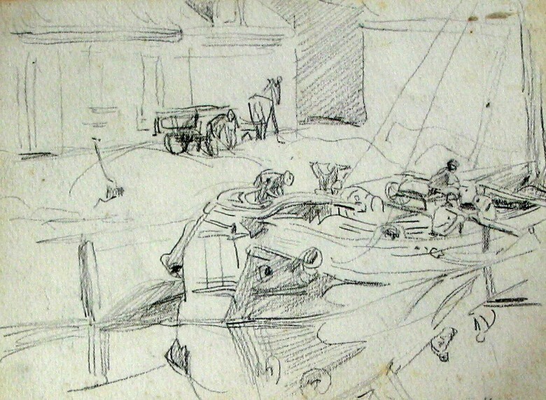 Boterdiep, achterzijde paard