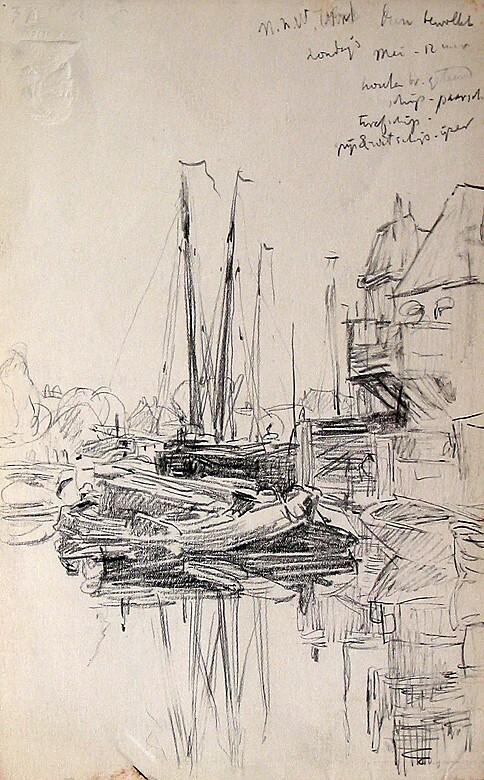 Winschoterdiep bij de Bonte brug