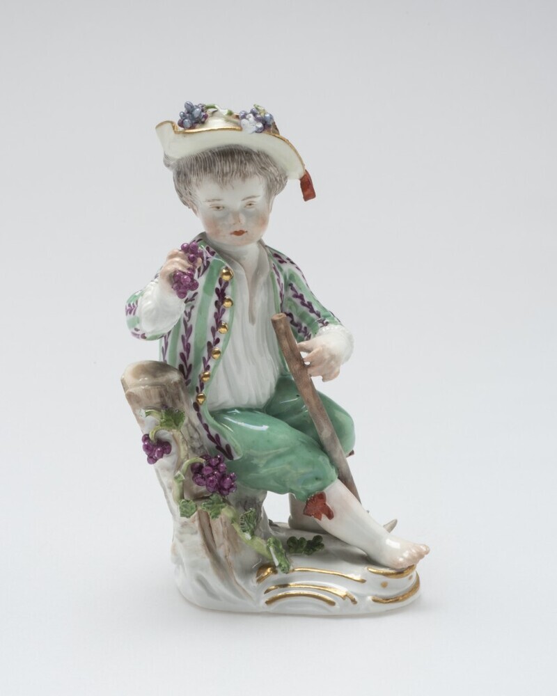 Jongen als wijnbouwer