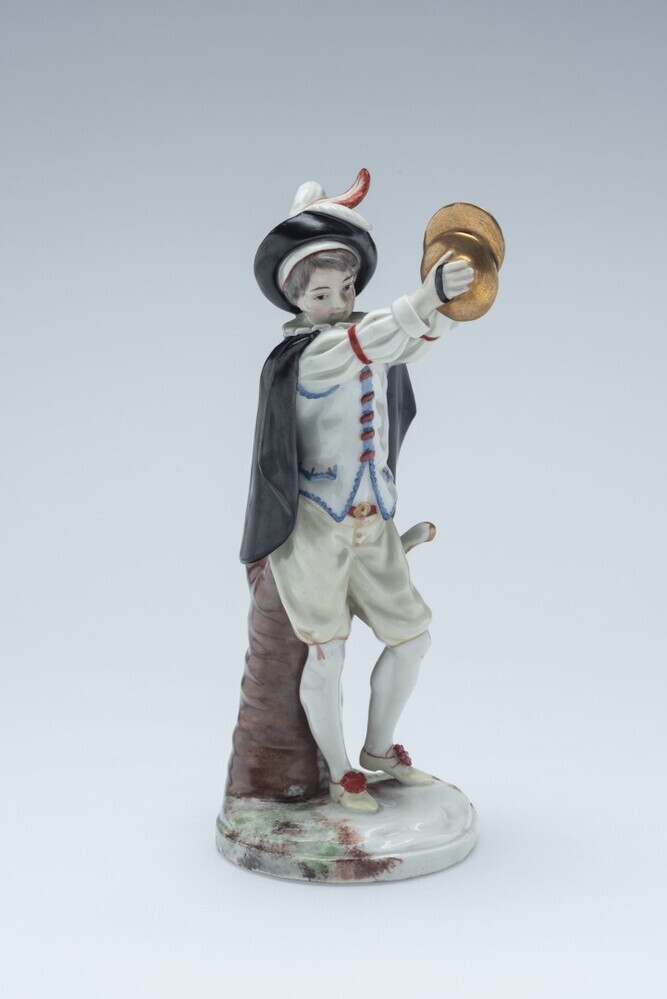 Cimbaal spelende jongeman