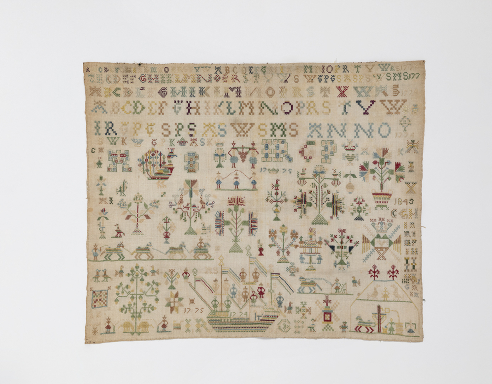 Merklap 1773, 1774, 1775, 1843 Anje Seus Kruizinga