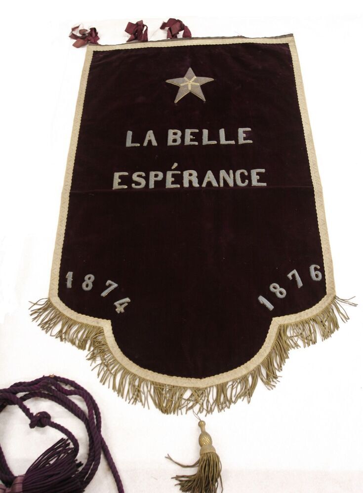 Vaandel Rederijkerskamer La belle espérance 1874-1876