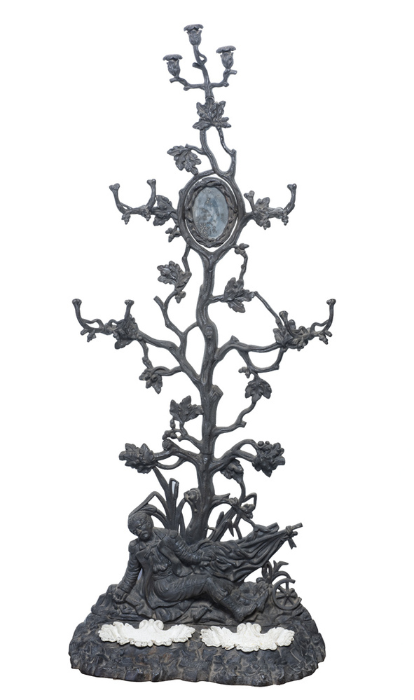 Paraplustandaard van gegoten ijzer