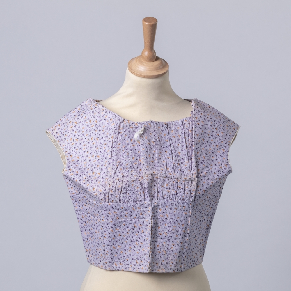 Onderlijfje van bedrukt katoen