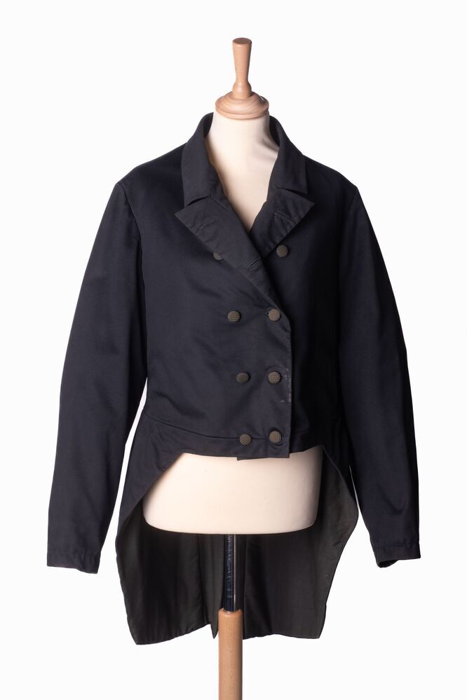 Zwart lakense herenjas/colbert