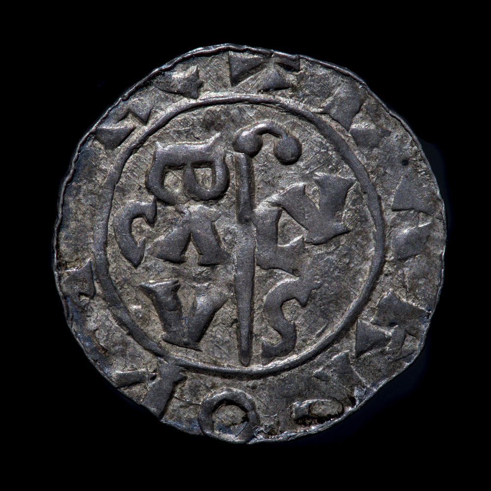 Penning (Denier) bisschop Bernulfus (Bernold), stad Groningen