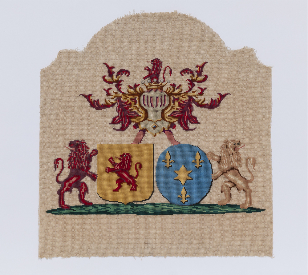 Geborduurd wapen van Lewe en Alberda