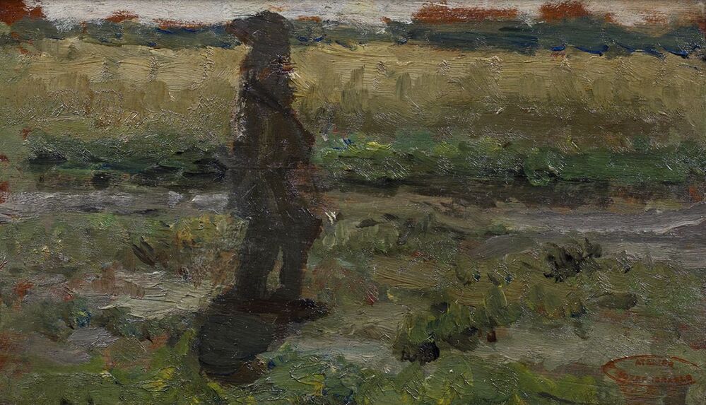 Studie van een landschap