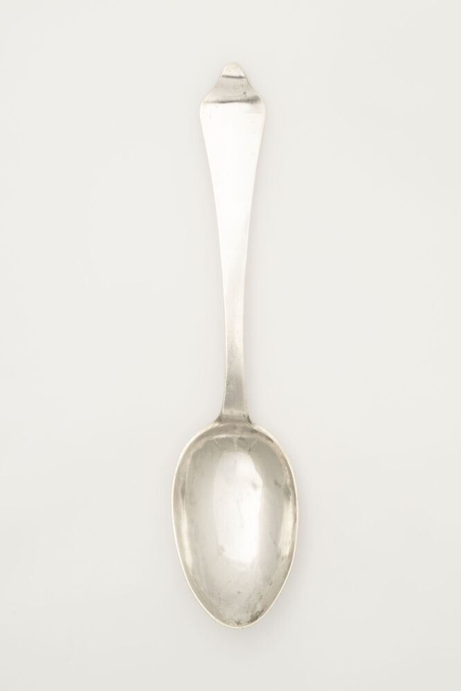 Lepel van zilver (shield end)