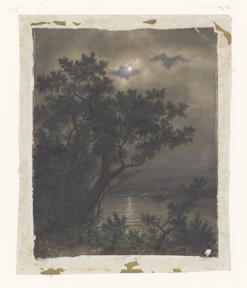 Avondstemming op het water