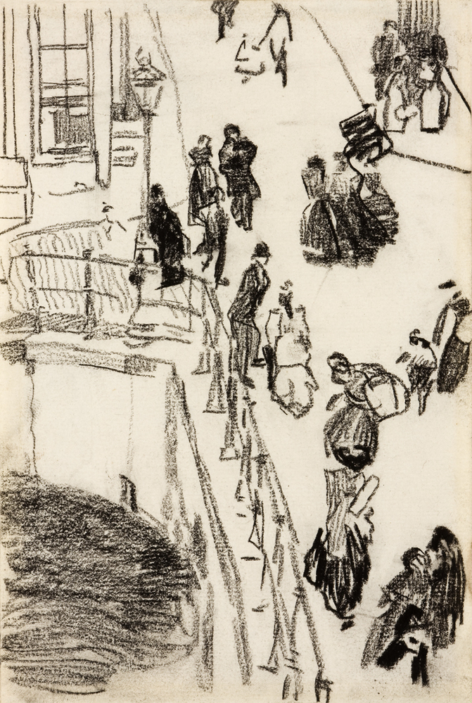 Brug over een Amsterdamse gracht (uit Schetsboek 27)