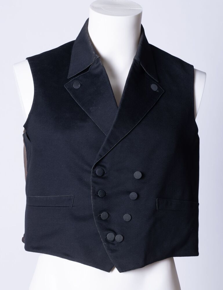 Herenvestje van zwart laken