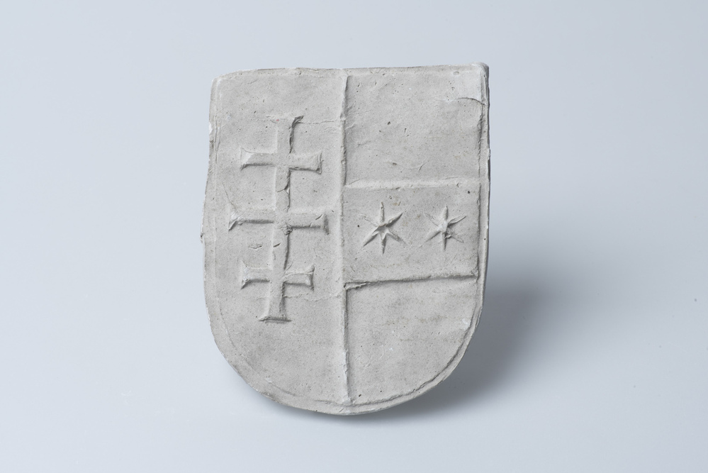 Gipsafgietsel van een torenklok te Toornwerd