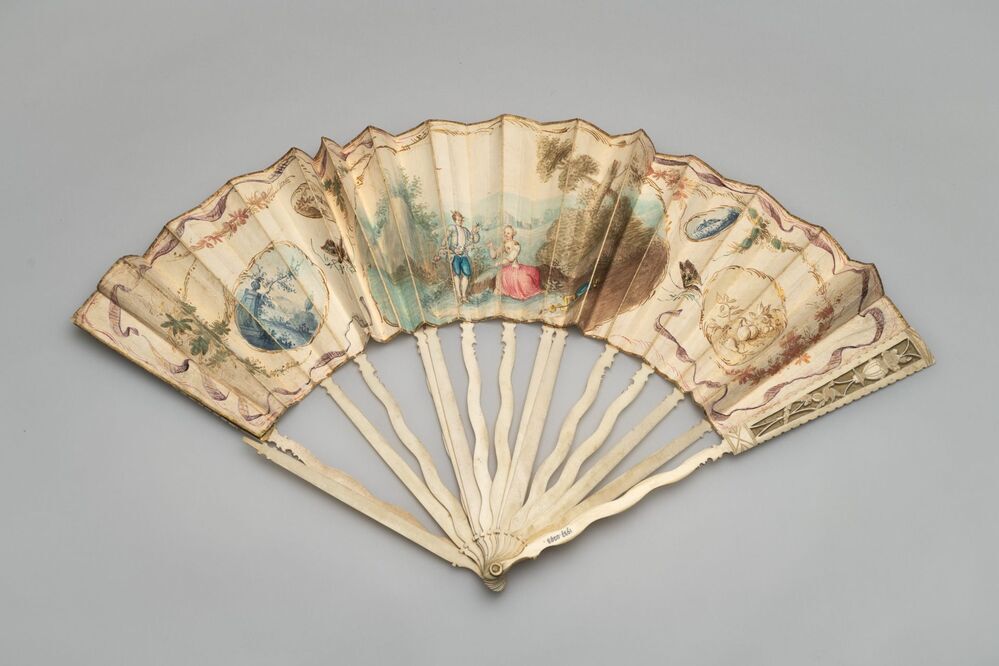 Waaier met papieren blad