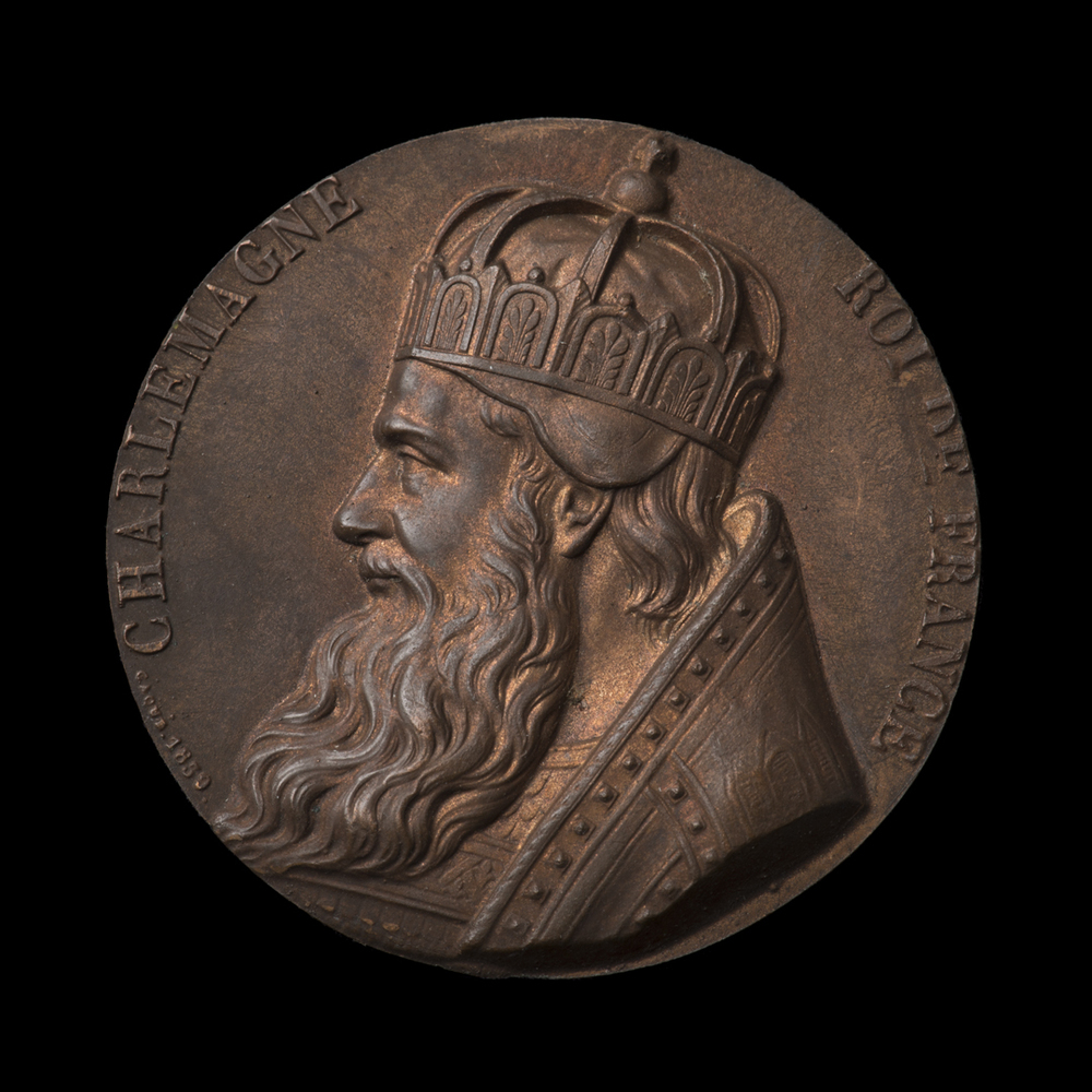 Afslag van een penning: Charlesmagne (Karel de Grote) roi de France