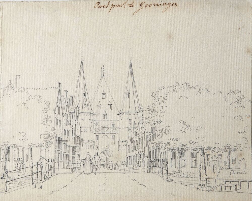 Poelepoort, buitenzijde (voorstudie)