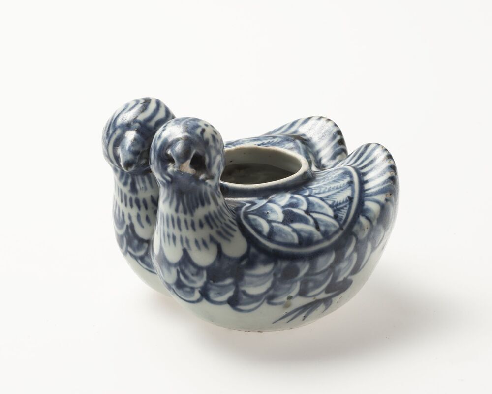 Wijnkan in de vorm van Mandarijn-eenden