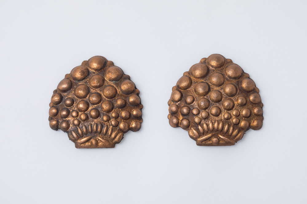 Koperen model voor een gesp