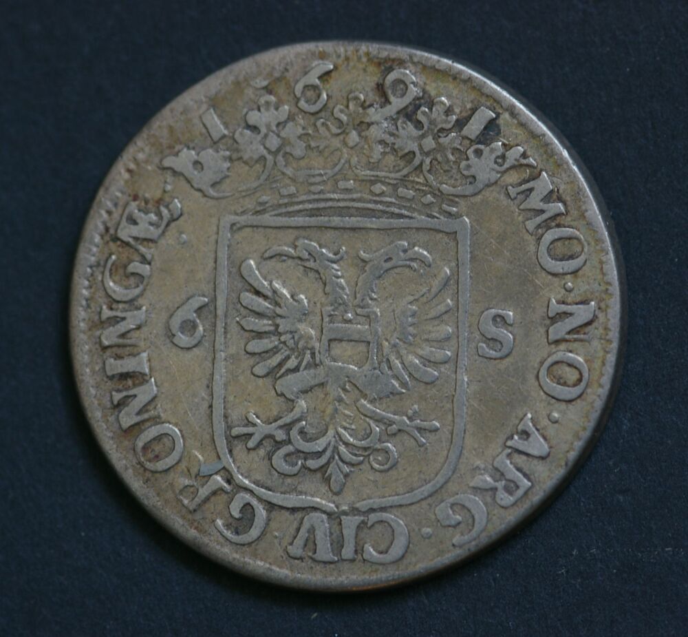 Ruiter- of rijderschelling 1691, stad Groningen