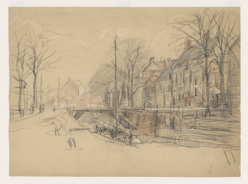 Ebbingebrug naar het oosten gezien