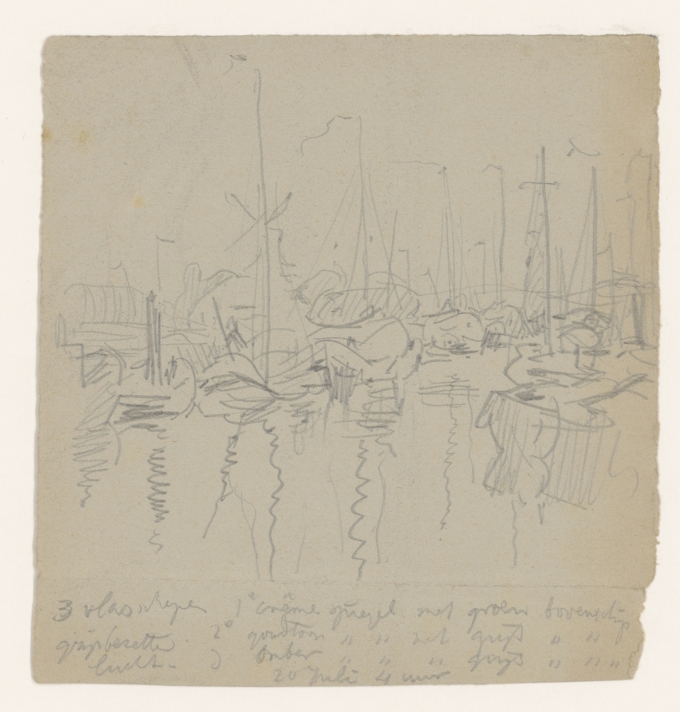 Reitdiep, oude toestand met barkmolen