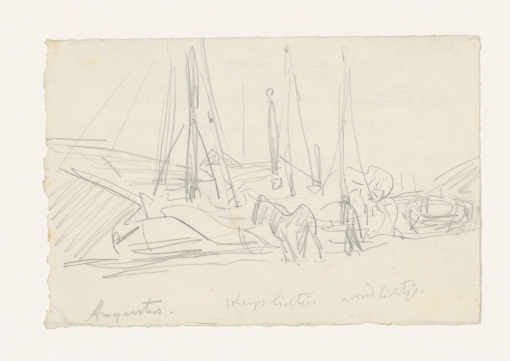 Schemering bij de rolpaal Hoendiep