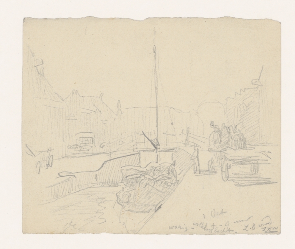 Binnen Boterdiep naar de stadskant gezien