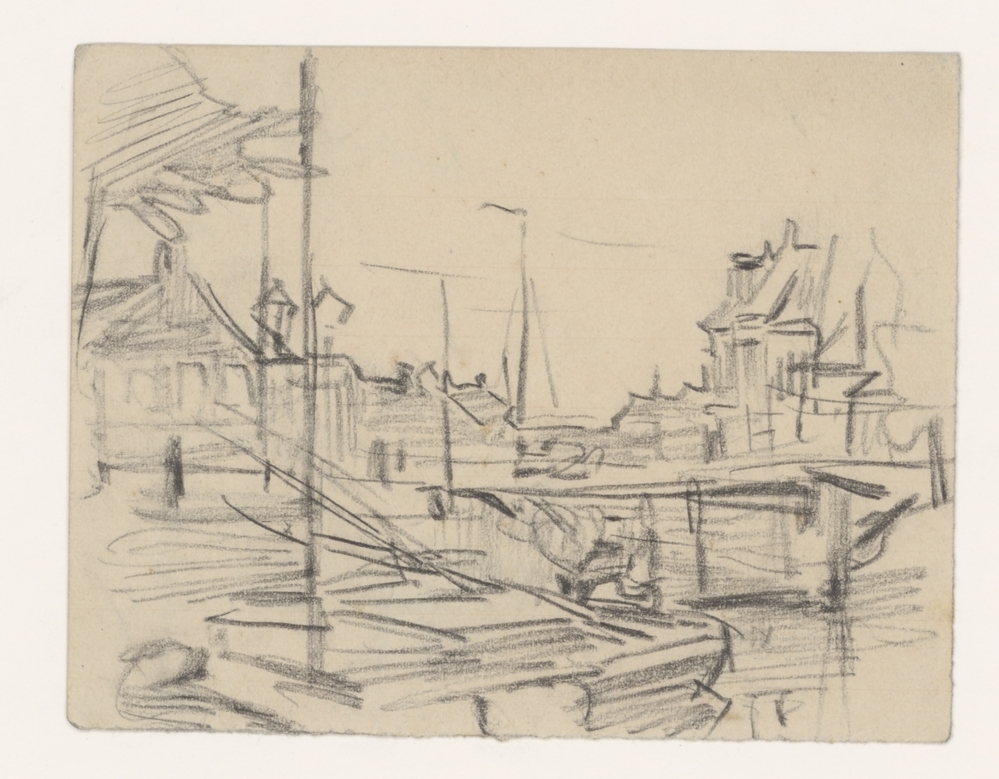 De Korre(weg)brug van zuid naar noord gezien