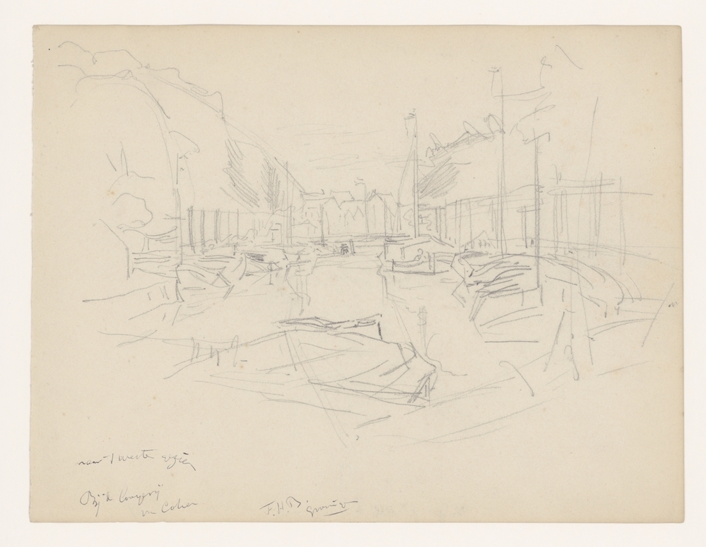 Schuitendiep naar het westen gezien, bij de looierij van Cohen