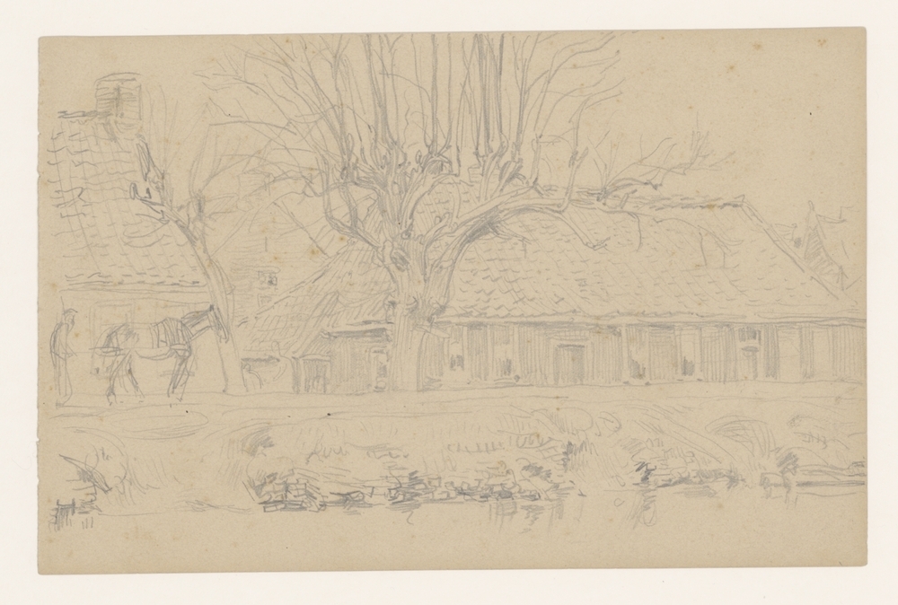 Enige huizen aan het Winschoterdiep, Trekweg